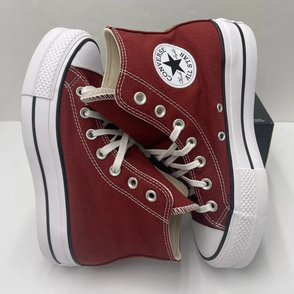 Converse WMN Red High-Top CTAS LIFT HI ROTTIN APPLE/WHITE/BLACK Platform Sneaker